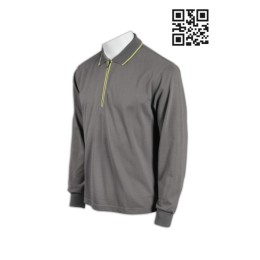 P565 professional tailor made large size polo shirt comfortable casual relaxing polo shirts zipper invisible zipper contrast color polo shirts Hong Kong company supplier P565 professional tailor made large size polo shirt comfortable casual relaxing polo shirts zipper invisible zipper contrast color polo shirts Hong Kong company supplier